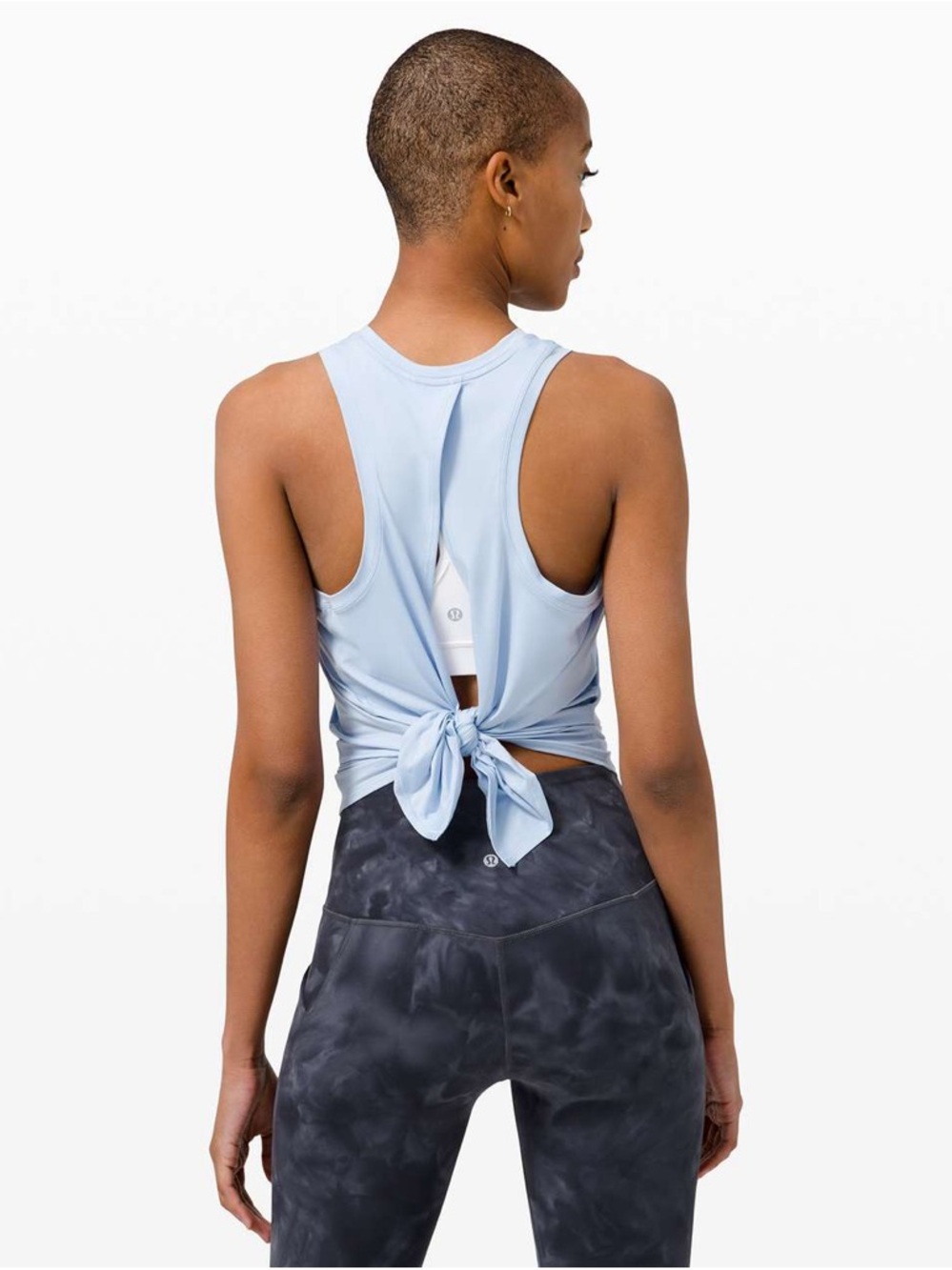 Lululemon All Tied Up Tank Light Blue